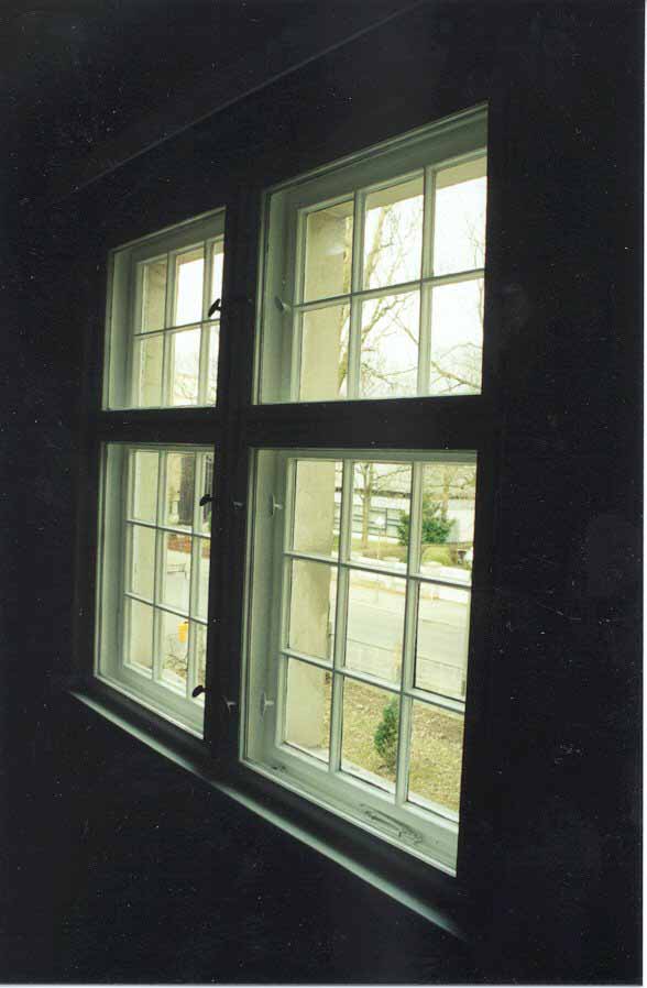 Mission House down stairs windows repaired