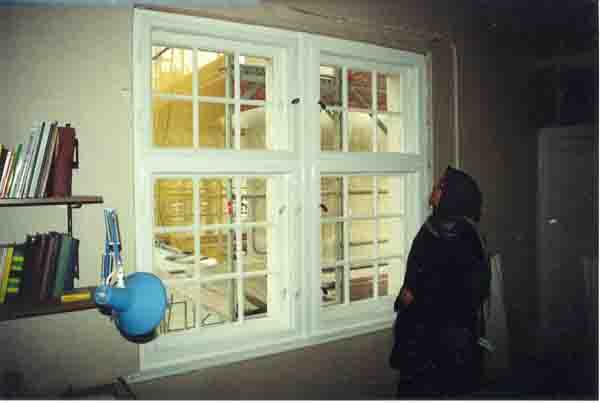 Mission  House upstairs windows repaired
